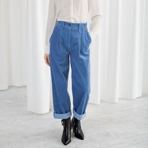 & Other Stories High Waisted Corduroy Trousers